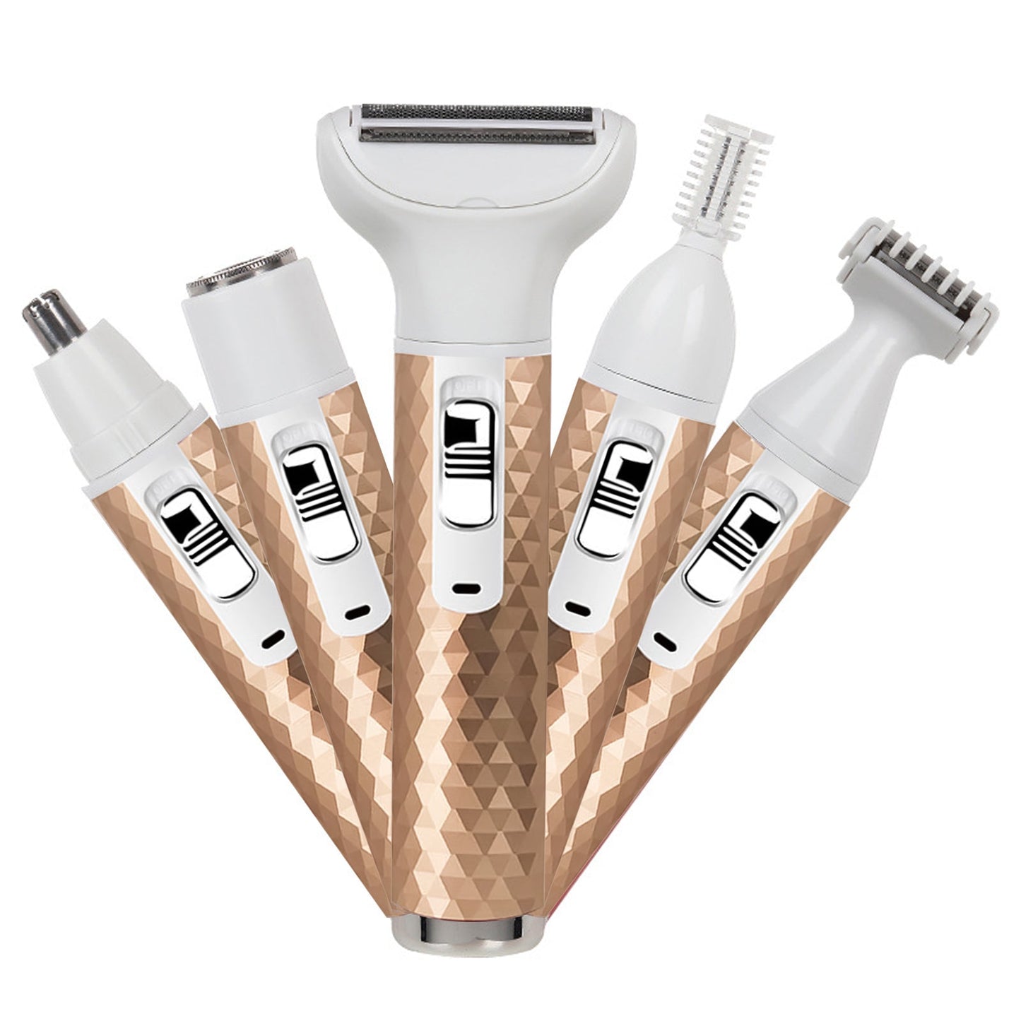 5-in-1 Women's Electric Shaver – Body, Bikini & Nose Hair Trimmer
