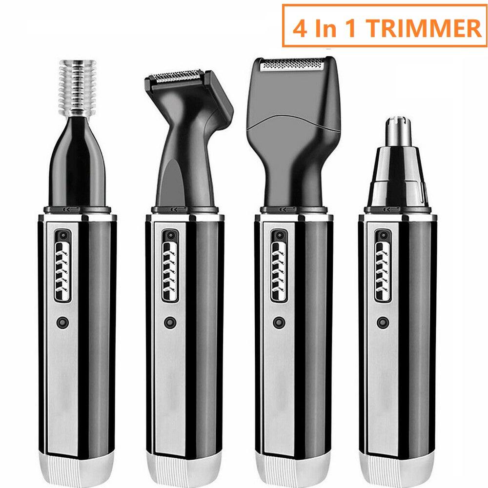4-in-1 Nose, Ear & Facial Hair Trimmer – Rechargeable