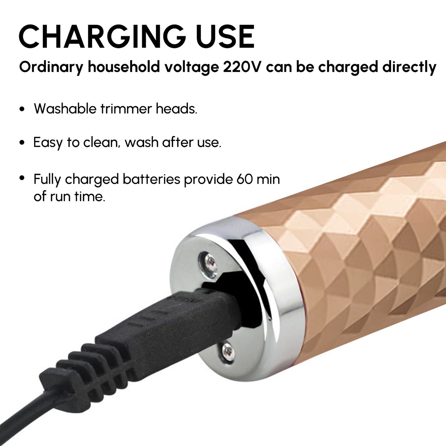 5-in-1 Women's Electric Shaver – Body, Bikini & Nose Hair Trimmer