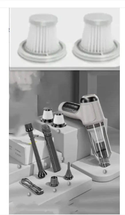 Portable Car Vacuum Cleaner – High Suction & Attachments