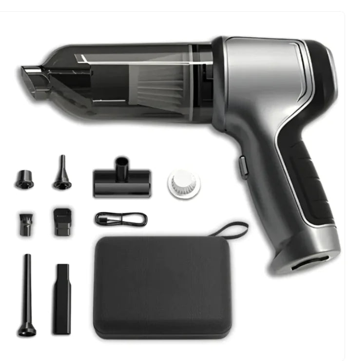 Portable Car Vacuum Cleaner – High Suction & Attachments