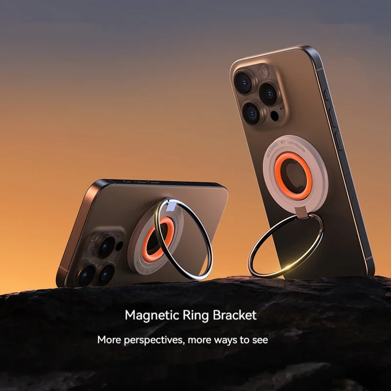 Silicone Magnetic Ring Phone Holder – 360° Rotatable Phone Grip