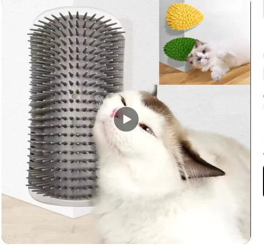 Corner Cat Massage Brush – Self-Grooming Scratcher